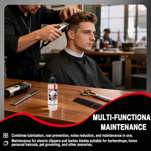 3 Stück Scherkopf Öl für Haarschneidemaschinen,Rasierer Öl Haarschneidemaschine mit Reinigungsbürste,Scherkopf Öl für Haarschneidemaschinen Haarschneider Rasierer Trimmer