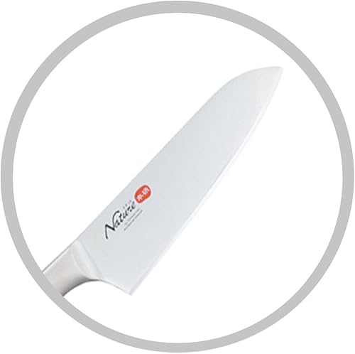 Miniatura 2 de Shimomura Planning 34626 - Cuchillo Santoku de 6.5 pulgadas, fabricado en Japón, apto para lavavajillas, afilado, hoja de agua incluida, verduras,