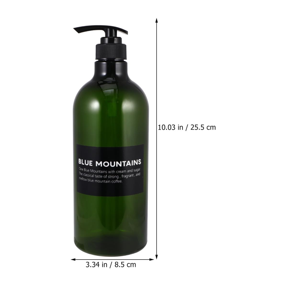 VALICLUD 4 Piezas Botella de Champú Bomba 1000ml de Plástico Verde