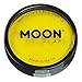 Moon Glow - Vasi per torte con vernice UV al neon e viso e corpo, colore giallo intenso, per adulti, bambini, 36 g