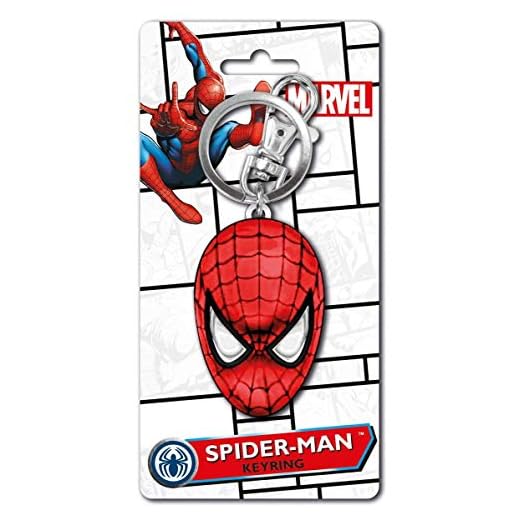 Marvel-67934 Marvel Llavero Spider-Man, color estaño, rojo (Hasbro Spain 67934) , color/modelo surtido