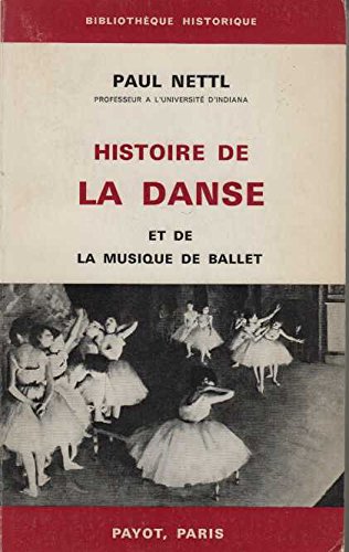 Couverture de Histoire de la danse et de la musique de ballet