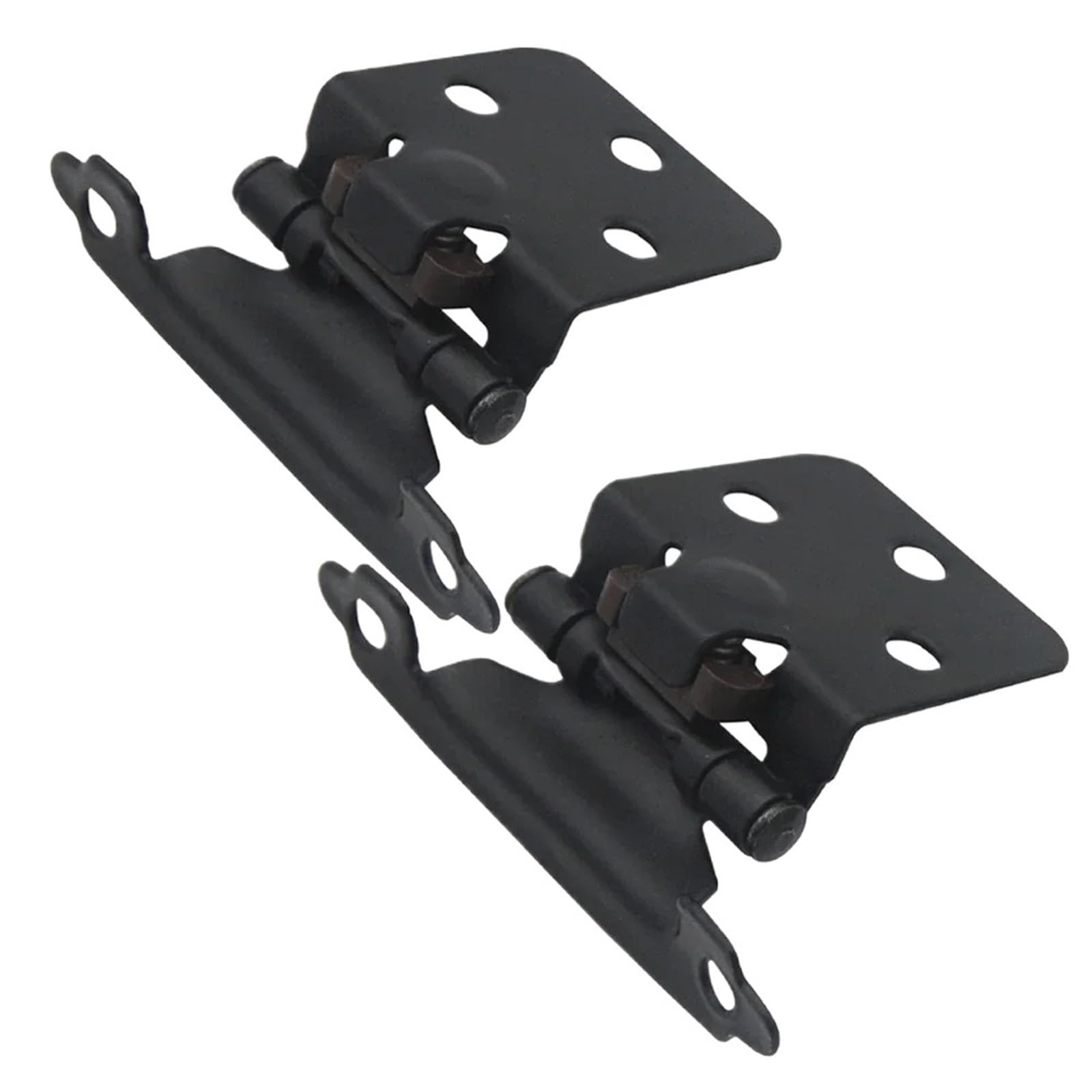 Kdhcvkz Black 2Pcs Cabinet Mount Door Hinge Spring Hinge(Black)