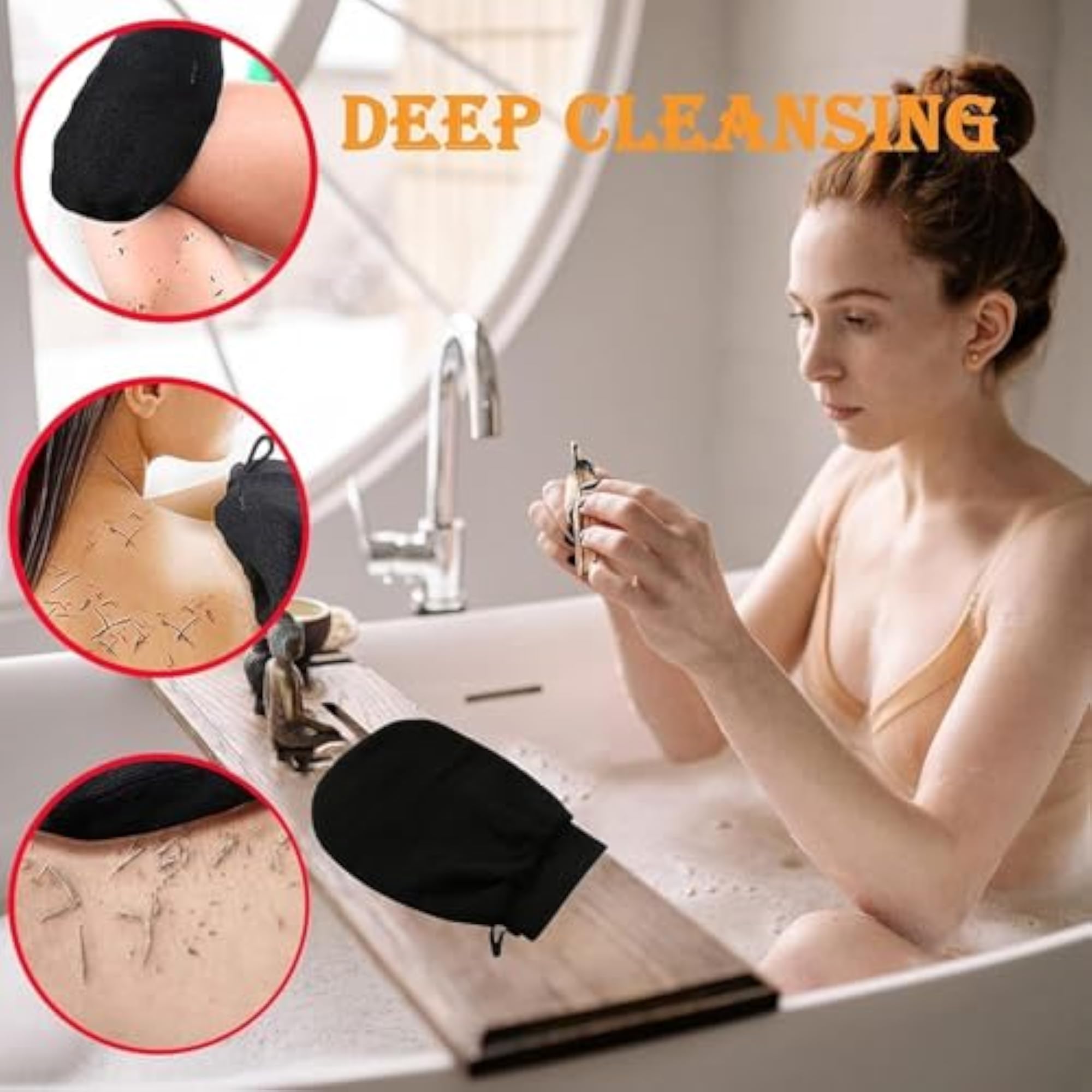 Exfoliating Body Glove Scrub for Bath Shower