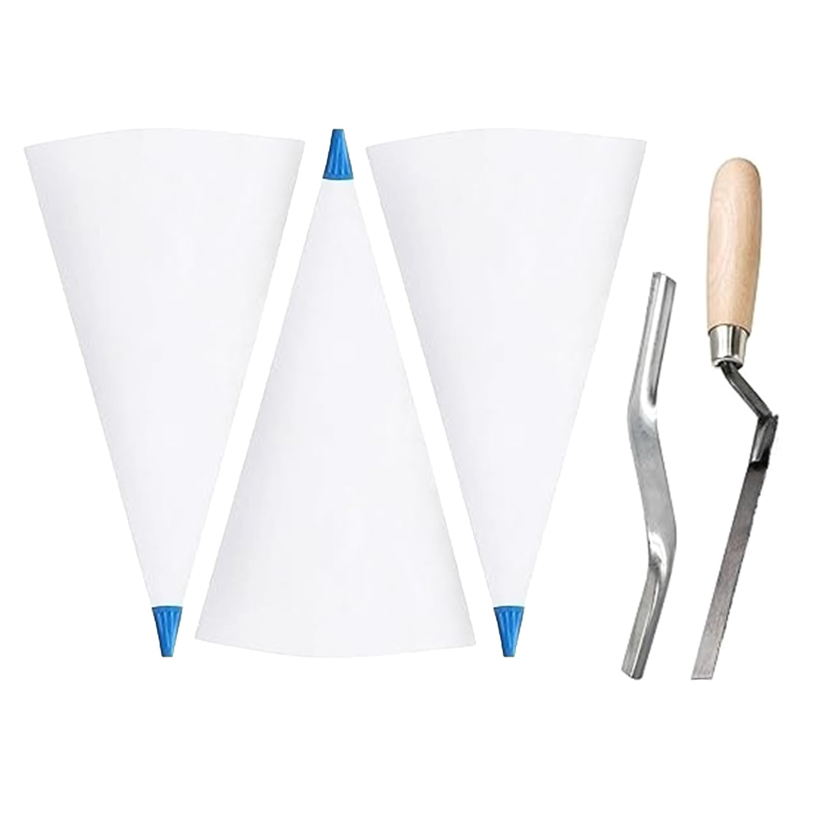Kalttoy Multipurpose Masonry Grout Bag Set With Sturdy Pvc Materials Bags Brick Jointer And Tuck Pointers For Work Tuck Pointers Set