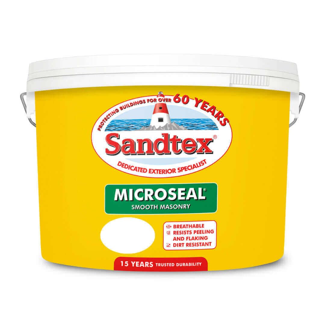 Sandtex Black Smooth Soft Sheen Masonry Paint10L from B&Q