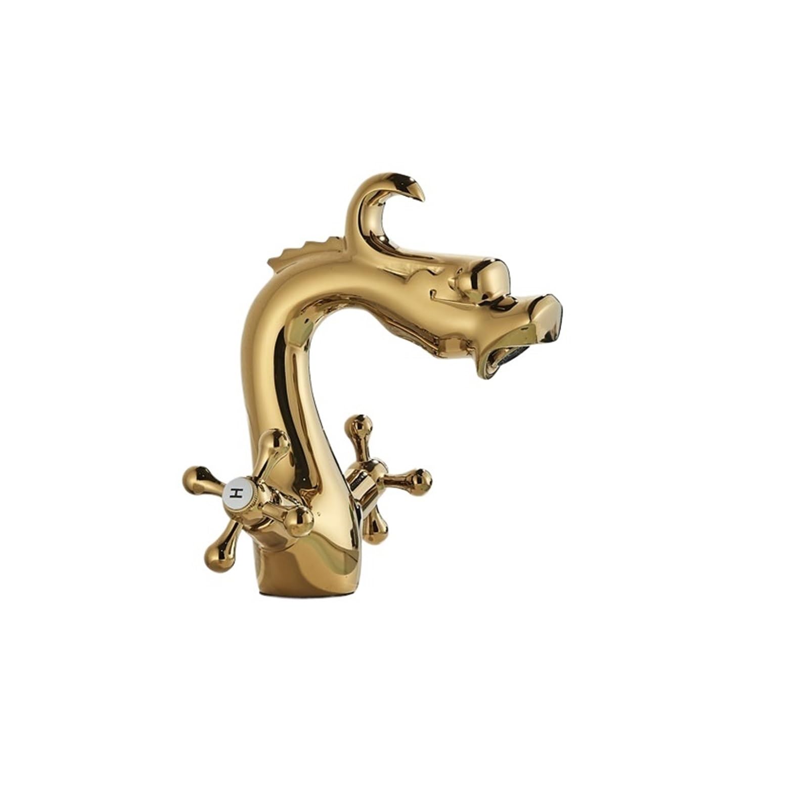 Robinet d'évier en bronze gold pour créer une ambiance spa relaxante