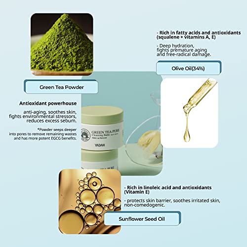 Yadah DD-4TKG-P0OS Green Tea Cleansing Balm (3.38Fl Oz) - Makeup Remover thumb #3