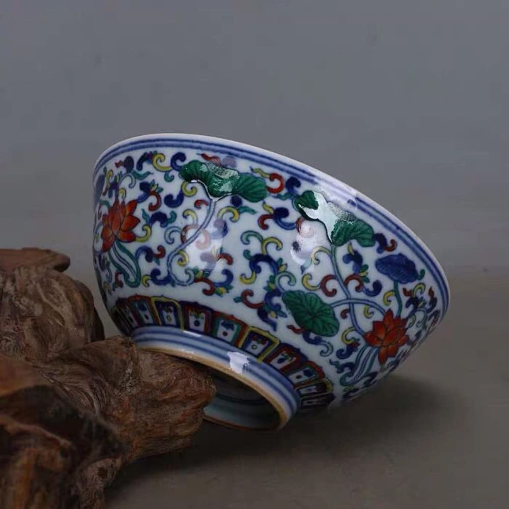 Cuenco de porcelana Doucai Qing Yongzheng original para evitar decoraciones sin personalidad