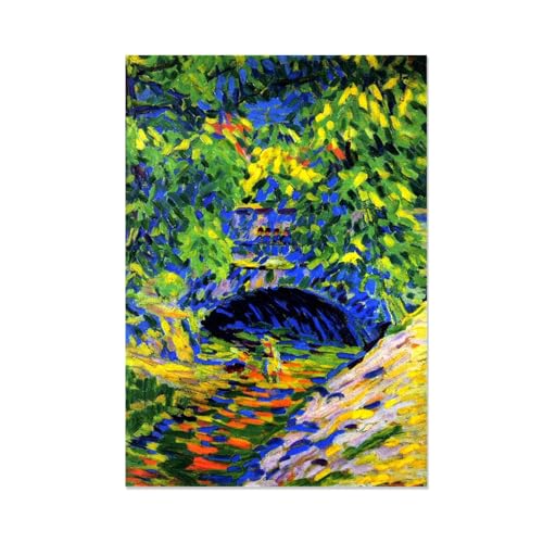 Reproduction artistique classique Pont de Prissnitz impression toile FLUCK 70x105