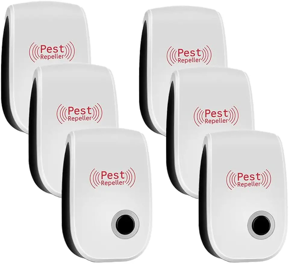 Kit Com 6 Repelentes Eletrônicos Afasta Mosquito Moscas Rato, Adequado Para Casa, Cozinha, Garagem, Armazém