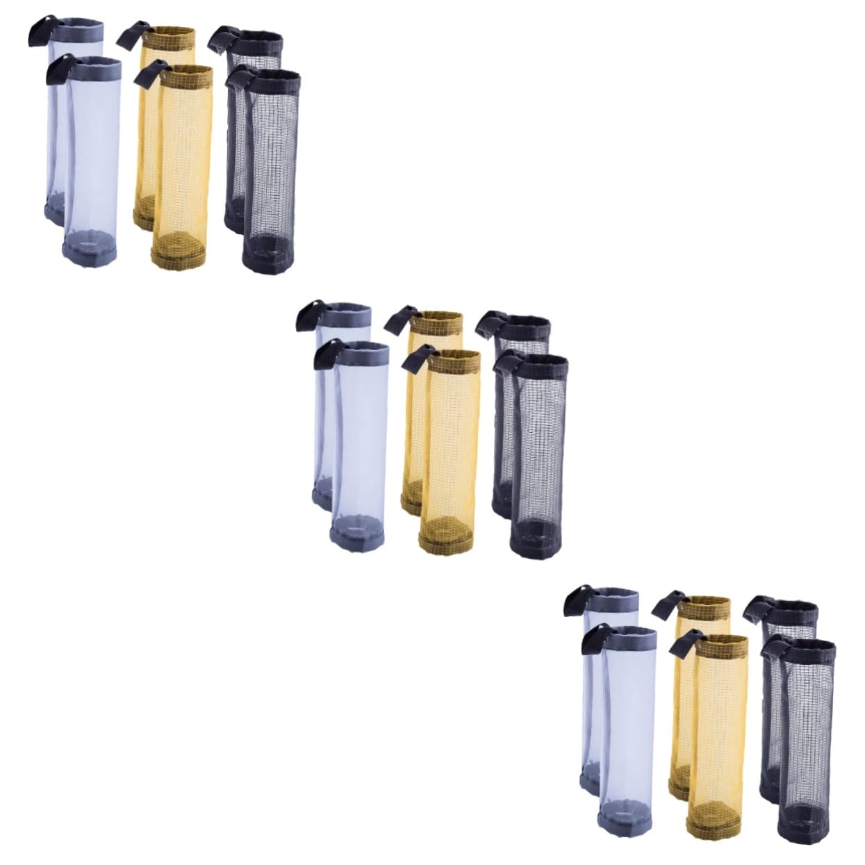 Cabilock 18piezas Organizador Colgante De Bolsas De Plástico Dispensador Multifuncional De Bolsas para Cocina Baño y Closet