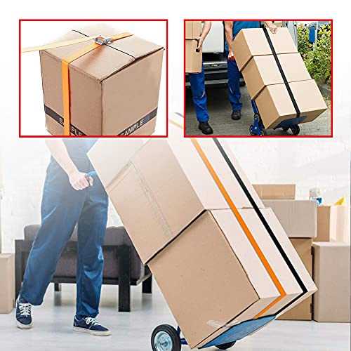 YIXISI 6 Stücke Spanngurt âBefestigungsgurt, Verstellbare Ratsche Zurrgurt, Befestigungsriemen mit Tragetasche, für Motorrad, Auto, Anhänger, Gepäck, Boot, 2.5cm, 2 Schwarz 5m, 2 Orange 2m, 2 Grau 3m – Bild 6