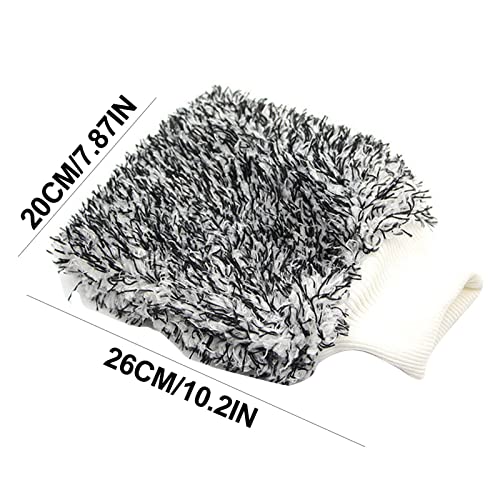 lavagem carro Microfibra - Lavagem carro dupla face Mitt Chenille Microfibra | Luvas lavagem microfi