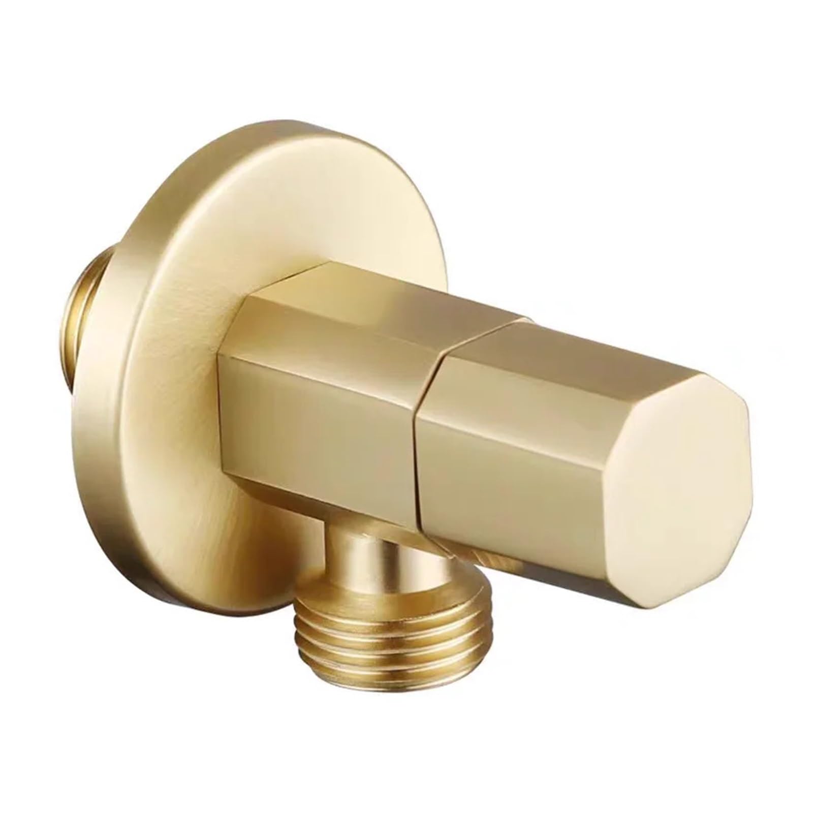 Iklaaqetbxps Brush Gold A Brass Wall Mounted Household Multi-Scene Angle Shut-Off Valve