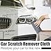 ZukQvrivelig 12Pcs Scratch Remover for Vehicles,Car Scratch Cloth Remover Nano,Nano Sparkle ClothCar Scratch Repair,Sparkle Cloth for Car Scratchess,Easily to Repair Scratches,Swirls,Paint Residue