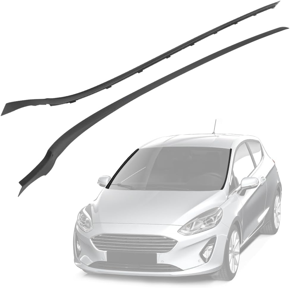 Pair Windshield A-Pillar Trim Moulding Compatible with Ford Fiesta 2011-2019 Replaces BE8Z5403137A BE8Z5403136A AE8Z5403136A AE8Z5403137B