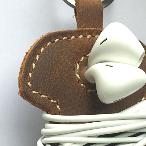 Qees in vera pelle fatta a mano clip Cord Wrap