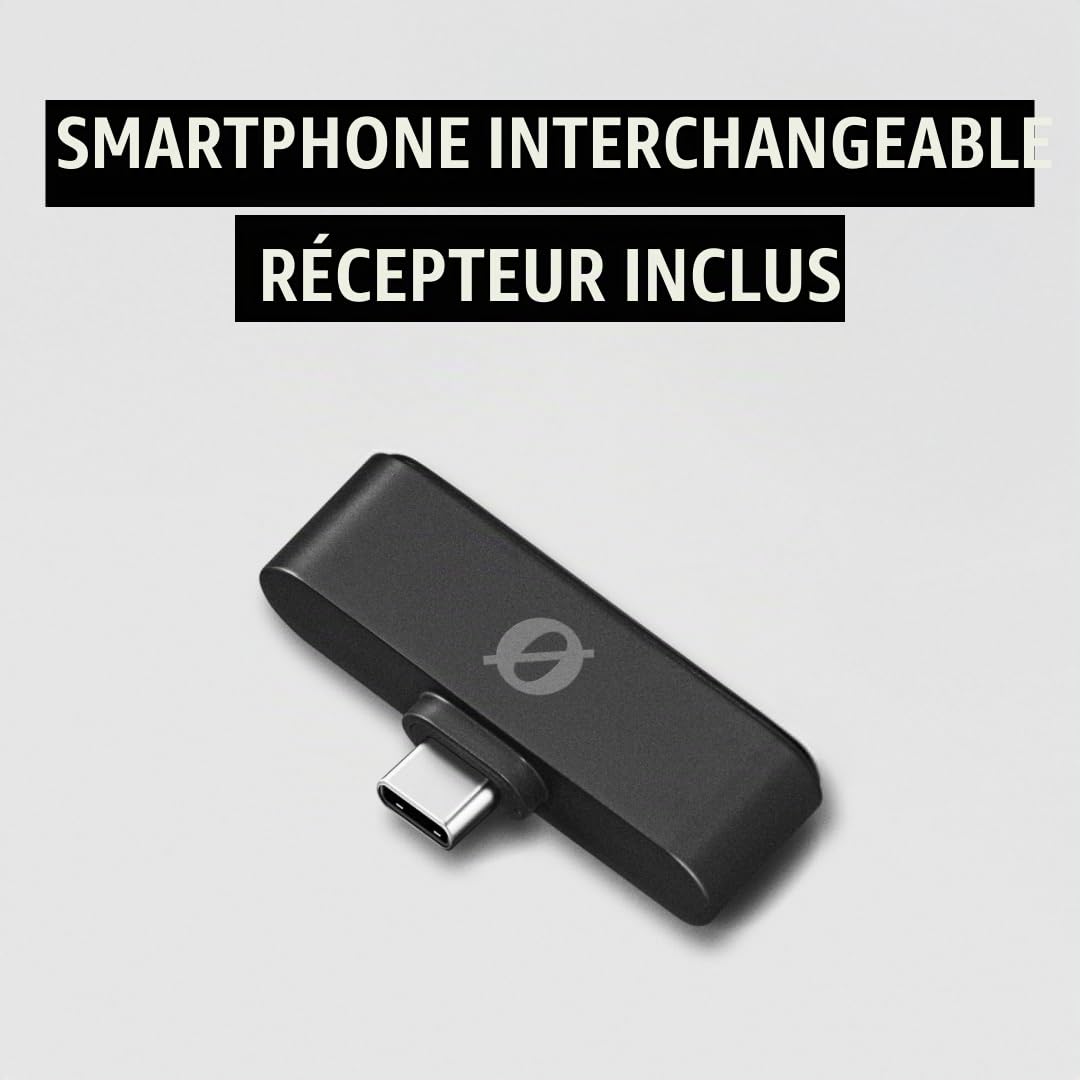 RØDE Wireless Micro - Kit de Microphone sans Fil Compact pour caméra, Deux micros avec récepteur pour caméra, récepteur pour Smartphone et étui de Charge pour la création de Contenu - USB-C, Noir