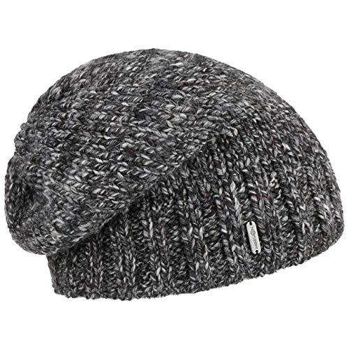 McBurn Alaseja Damen Strickmütze - Made in Italy Strickbeanie Beanie Skimütze Oversize, Oversize Herbst-Winter - One Size anthrazit-meliert Cover