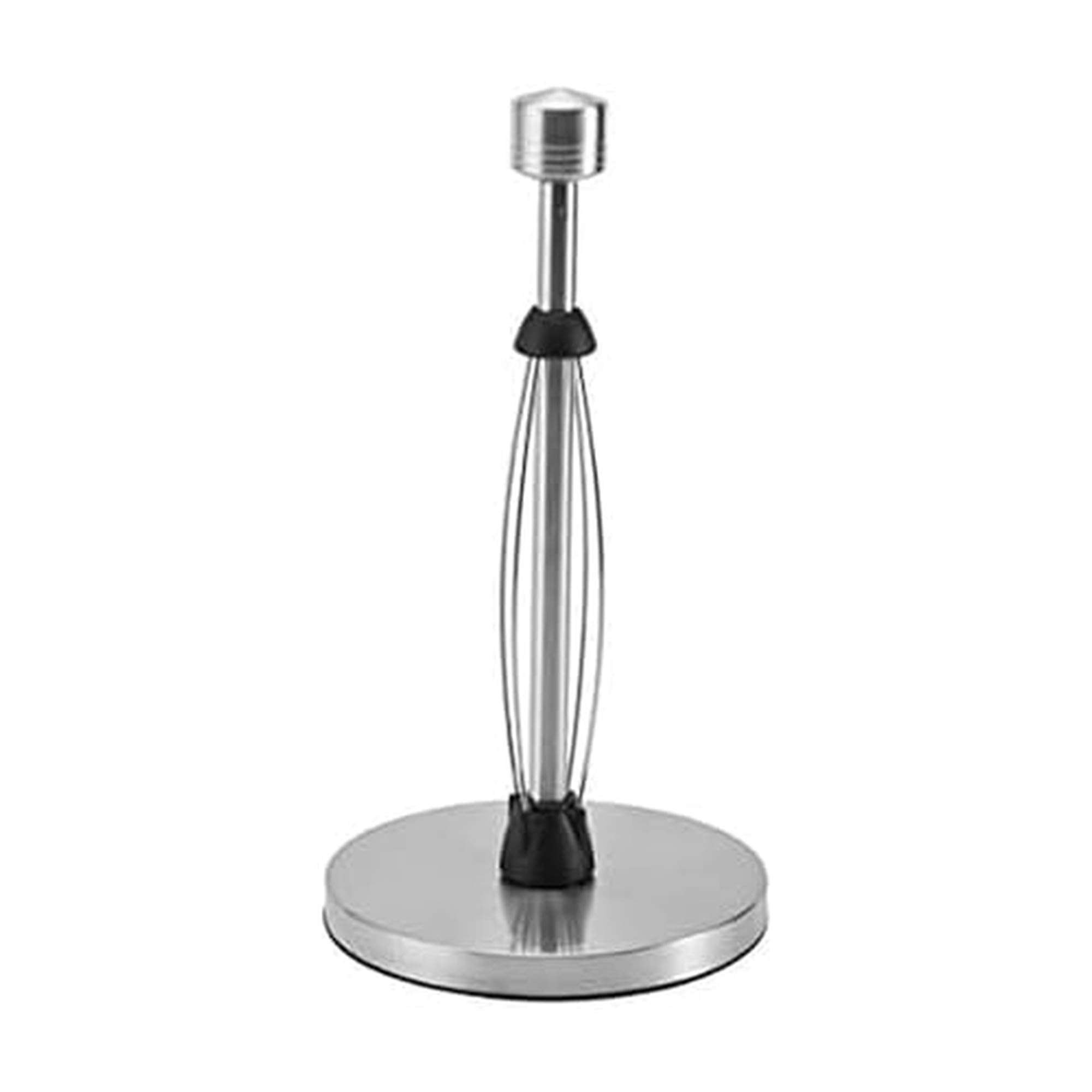 Perfect Tear Low Profile Stainless Steel Countertop Paper Towel Holder, One Handed Pull, No Unraveling, Weighted Base to Prevent Tipping, 13 Inch