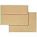 Juvale Recycled Paper Wedding Invitation Envelopes A7-5.25 x 7.25 In, Vintage Brown, 100 Count, Square Flap - Bulk Square Envelopes for Baby Shower Cards & Card Mailers