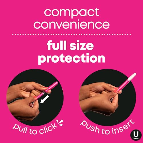 image for U by Kotex Click Compact Tampons, Regular Absorbency, Unscented, 192 C