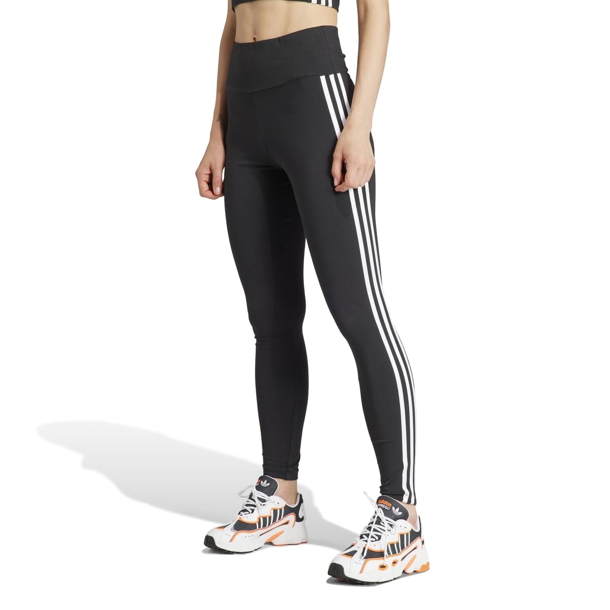 Amazon.co.jp: adidas(アディダス) 3 S LEGGINGS ブラック M