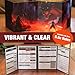 TIDYBOSS 4-Panel DM Screen | Customizable DND Dungeon Master Guide with Inserts for Dungeon Masters | D&D Starter Set | DND Starter kit d&d Accessories | DND Gifts | DND dm Supplies