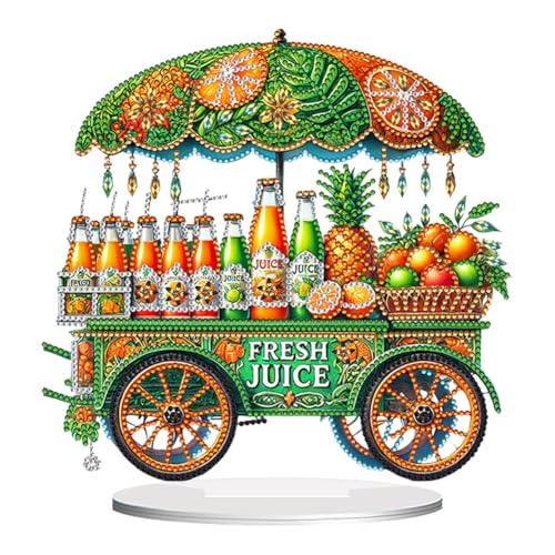 Retro Soda Shop Diamond Art Kits for Adults - DIY Desk Decor, Coca Cola Style Gift