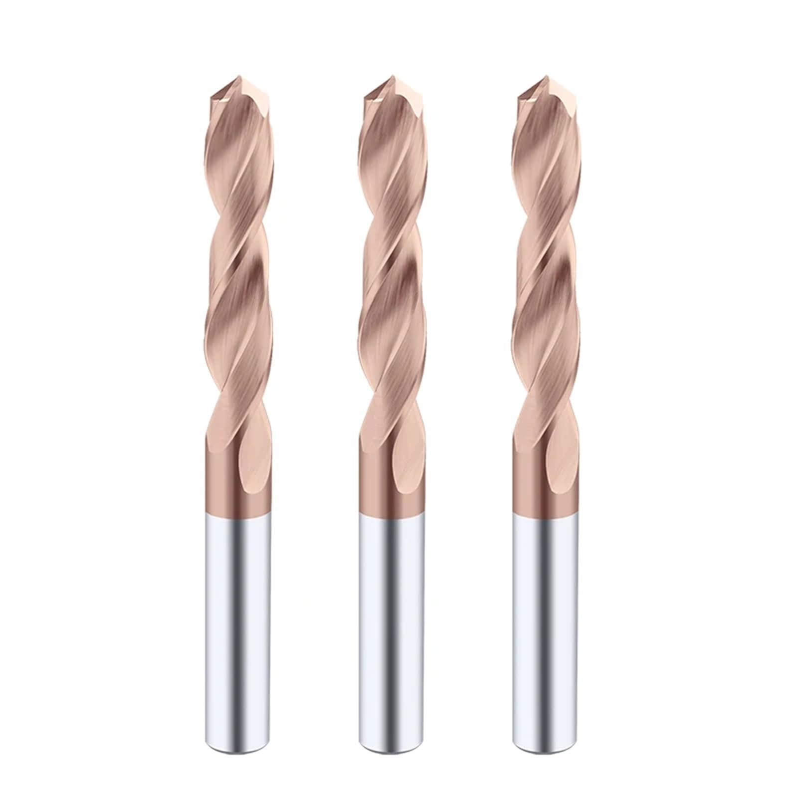 Longueur totale : 80 mm - Forets en carbure HRC45° HRC55° pour le travail des métaux durs CNC - Forets métalliques en acier tungstène 2,1 à 10 mm (HRC55, 8,4 mm _ 80 mm)
