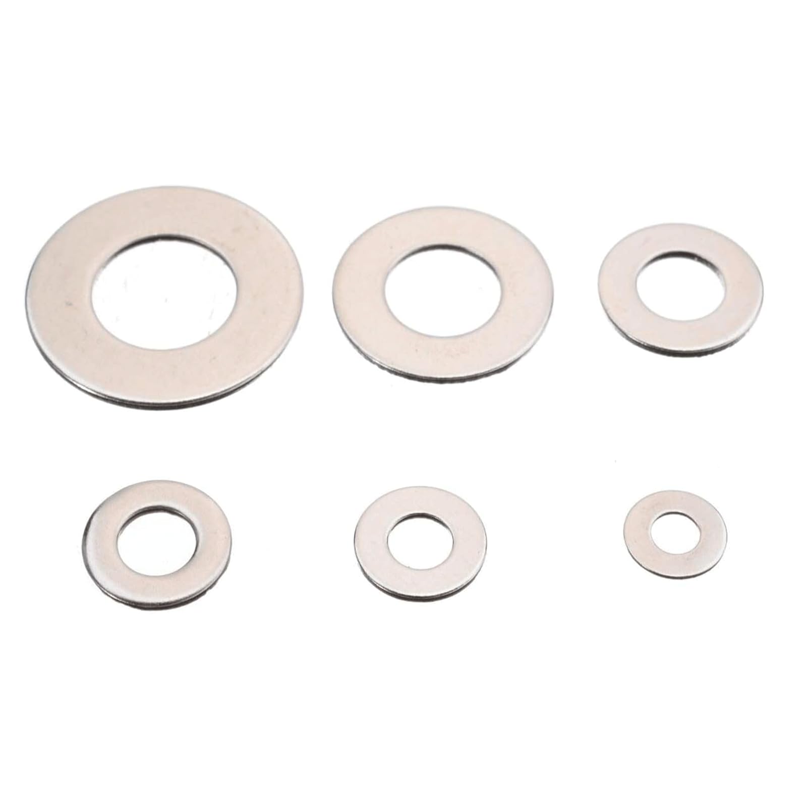 BKEKM 660pc Rondelle Piatte M3 M4 M5 M6 M8 M10 Rondella in Acciaio Inox Rondella Piana Kit Vite di Fissaggio Viti Hardware Guarnizione Piatta