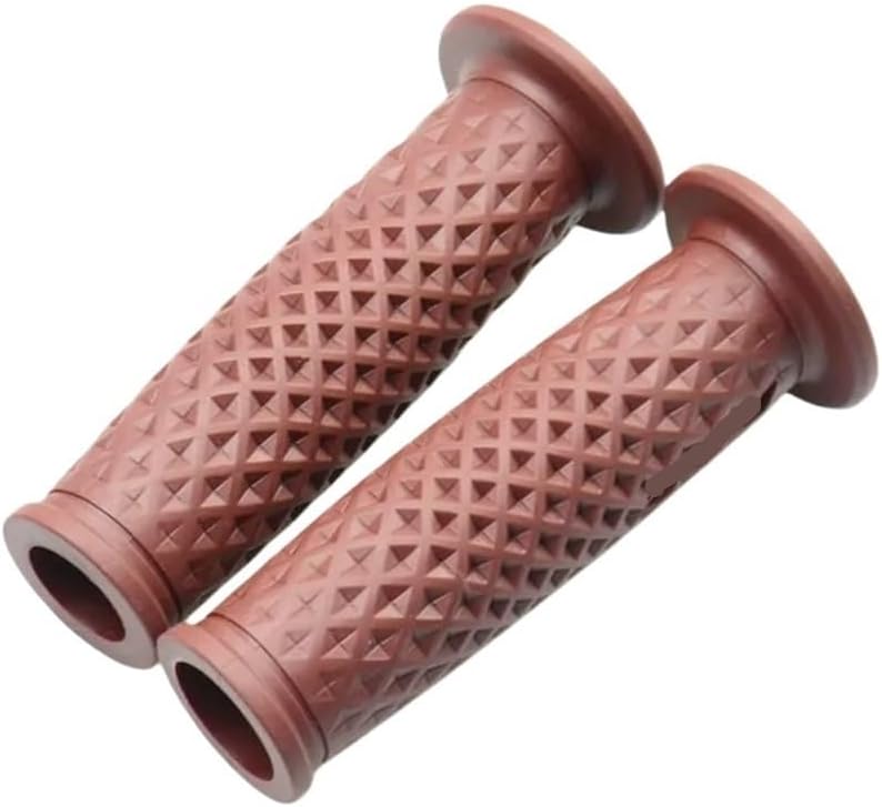 Non-Slip Handlebar Grip Covers 7/8" Handle Bar Retro Rubber Motorcycle Bike Vintage Handlebar Coke Bottle Hand Grip for GN125 CG125 CB400