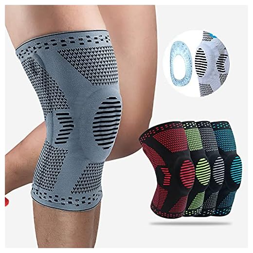 QiZheng Rodilleras Menisco y Ligamento, Piezas Transpirable y Antideslizante Vendaje de Rodilla Hombre y Mujer Rodilleras Deportiva Compresion para Voleibol, Correr, Crossfit, Bicicleta