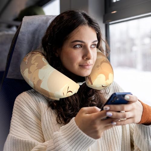 Almohada de viaje de espuma memory y diseño ergonómico miniatura 5