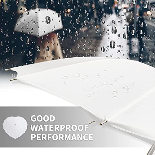 Aogv White Heart Shaped Wedding Parasol Umbrella For Bride, Engagement Photography And Photo Props #TOP5