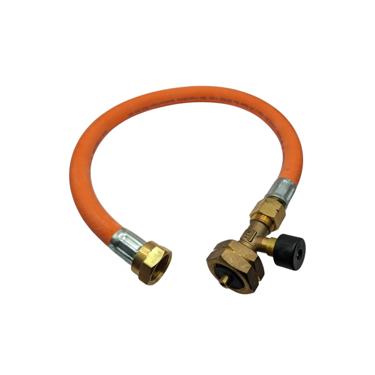 Tubo di collegamento EFV propano GPL Cavetto 450mm – Tubo gas ad alta pressione G5 a W21.8 per roulotte, camper e roulotte Airstream