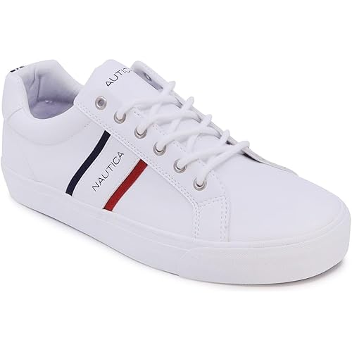 Nautica Men's Casual Shoe, Classic Lace-Up Low Top Loafer, Fashion Sneaker - in Wide Width Sizes