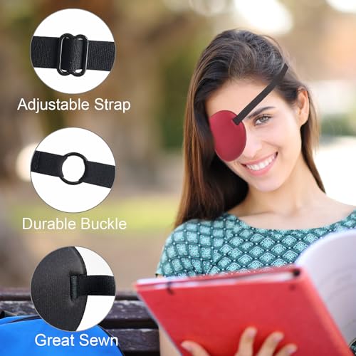 image for THSIREE Eye Patch, 2PCS 3D Adjustable Eyepatch, Medical Eye Patches fo