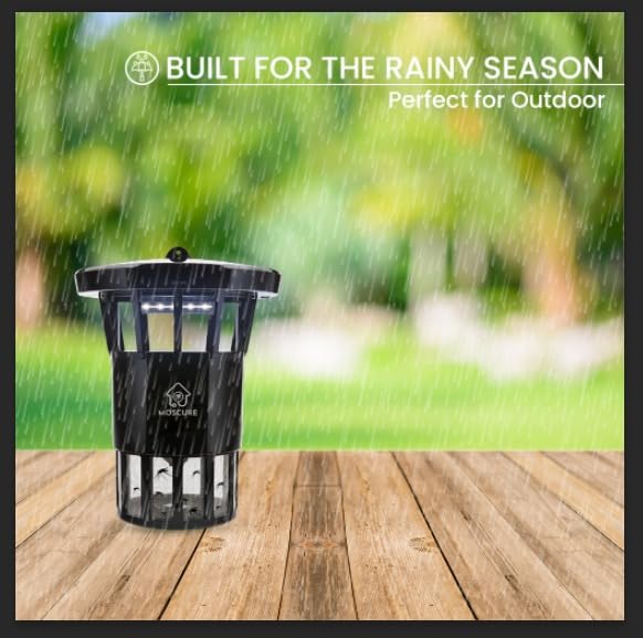 Image of IPO Outdoor Mosquito & Insect Trap| 365nm UV LED Trap | Covers 300 m | Water Resistant, Hangable, Safe & Odor-Free Bug Zapper | 9W Energy-Efficient