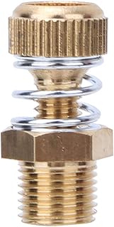 Threaded Pneumatic Muffler, 10PCS Brass Pneumatic Joint Solenoid Valve Pneumatic Muffler BSPT Male Thread Solenoid, Compressed Air Pneumatic Mufflers (1/8)