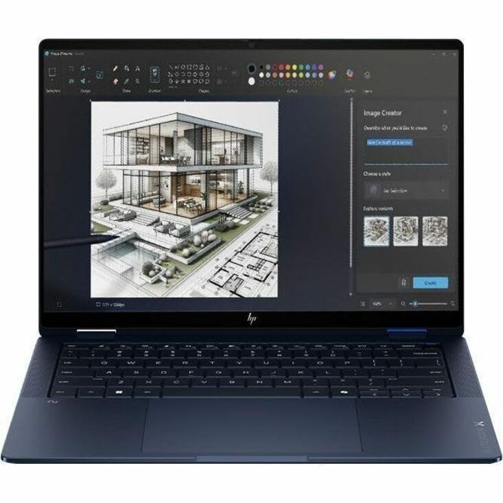 Image of HP EliteBook X Flip G2i 14 inch Touchscreen Convertible Copilot+ PC 2 in 1 Notebook - 2.8K - 120 Hz - Intel Core Ultra 7 Series 3 366H - vPro Technology - 32 GB - 512 GB SSD - English Keyboard - Atmospher