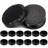 Loopeer 12 Pcs Shoe Shine Sponge Bulk 0.2 oz Instant Leather Shoes Shiner Care for Boots, Leather Accessories Quick Cleaning (Round)