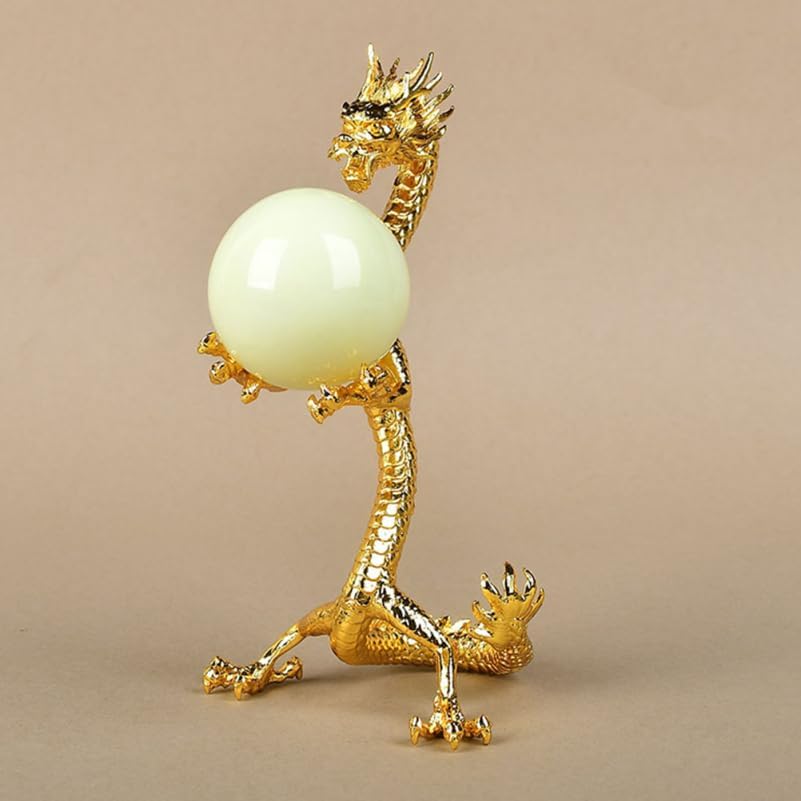 Kichvoe Ball Stand, Golden Dragon Statue Crystal Sphere Holder Base, Heavy Duty Display Stand for Stones , Witchy Home