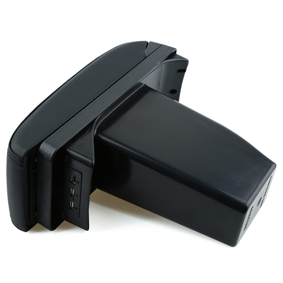 YJYWZH Accoudoirs pour Peugeot 2008 Accoudoir Couche Double Boîte d'accoudoir Consoles Stockage Boîte Années d'adaptation 2012-2018(Noir)