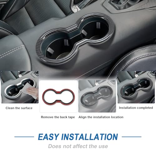 Cubierta de Portavasos Fibra de Carbono para Ford Mustang 2024 miniatura 6