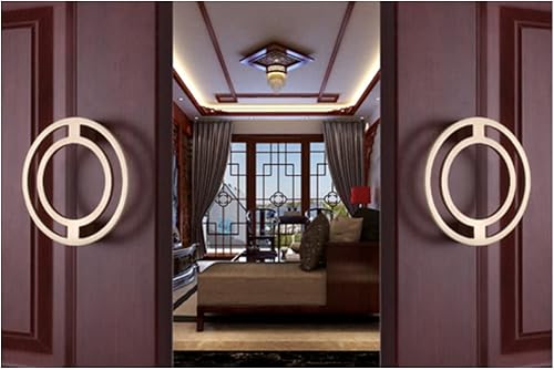 Miniatura 3 de WenRan Tiradores de cajón de gabinete cepillados dorados de 2.5 pulgadas, tiradores de lazo redondo simples, accesorios de gabinete de aleación de