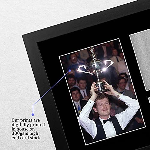HWC Trading FR A4 Steve Davis Snooker Gifts Printed Signed Autograph Picture for WST Memorabilia Fans - A4 Framed