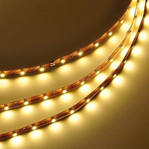 5m (16.4ft) Single Color 300x3528SMD LED Strip Kit with Inline Dimmer and Power Supply, Warm White 3100K, 2026WW-31K+3318+3202