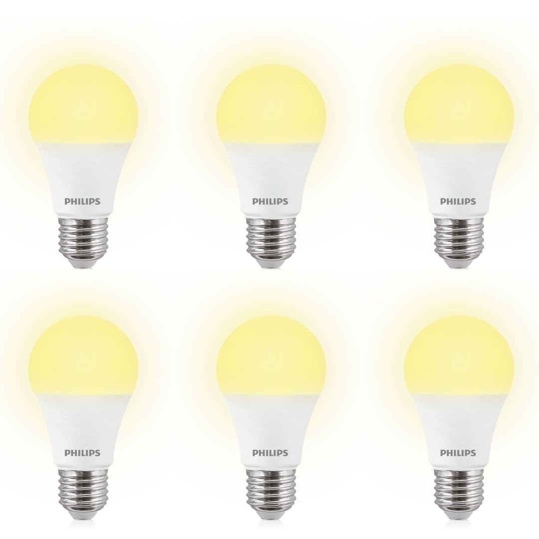 PHILIPS 12W e27 LED Warm White Bulb, Pack of 6, (Stellar Bright)